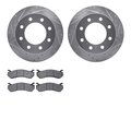 Dynamic Friction Co 7402-48025, Rotors-Drilled and Slotted-Silver with Ultimate Duty Performance Brake Pads, Zinc Coated 7402-48025